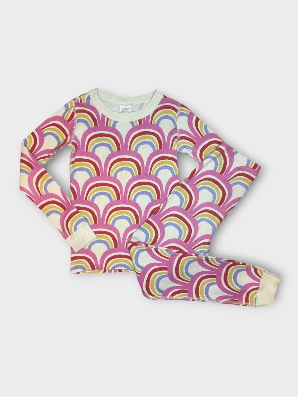 Hanna Andersson Rainbow Pattern Organic Pajama Set